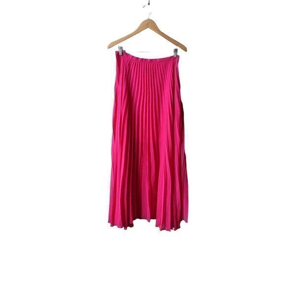 Gossip Girl x Romeo and Juliet‎ Couture Hot Pink Pleated Maxi Skirt Size M - Picture 1 of 16
